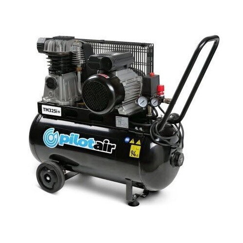 Pilot TM325+ Air Compressor- 240V/1.8 KW/50 L Rec./196 L/min FAD